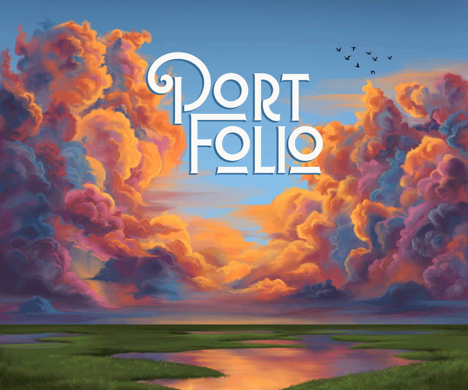 Portfolio Addien Starr Lewis Home Page Artwork Clouds Painting