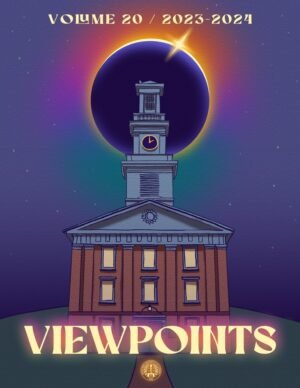 Cover design for Viewpoints, Western Reserve Academy's literary non-fiction and art magazine. Made with Adobe Photoshop.